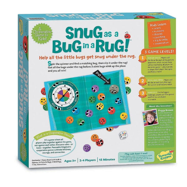 Peaceable Kingdom Game Snug as a Bug In A Rug Preschool Game | KidzInc Australia | Educational Toys Online 2