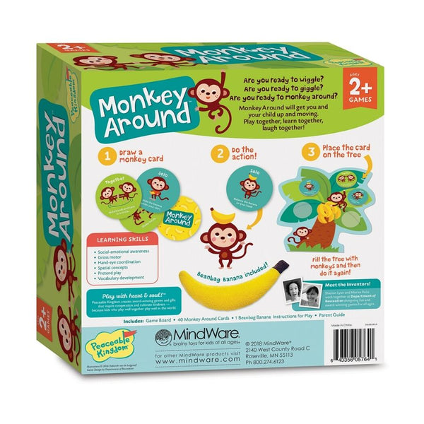 Peaceable Kingdom Game Monkey Around Game for Toddlers | KidzInc Australia 2