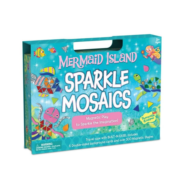 Peaceable Kingdom Mermaid Island Sparkle Mosaics | KidzInc Australia
