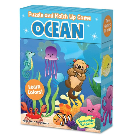 Peaceable Kingdom Match-Up Game and Puzzle Ocean | KidzInc Australia