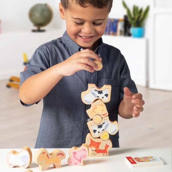 Peaceable Kingdom Stack Your Chickens Game | Wooden Game | KidzInc Australia | Educational Toys Online 2