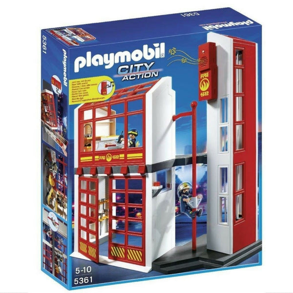 Playmobil – Fire Station With Alarm | KidzInc Australia | Online Educational Toy Store