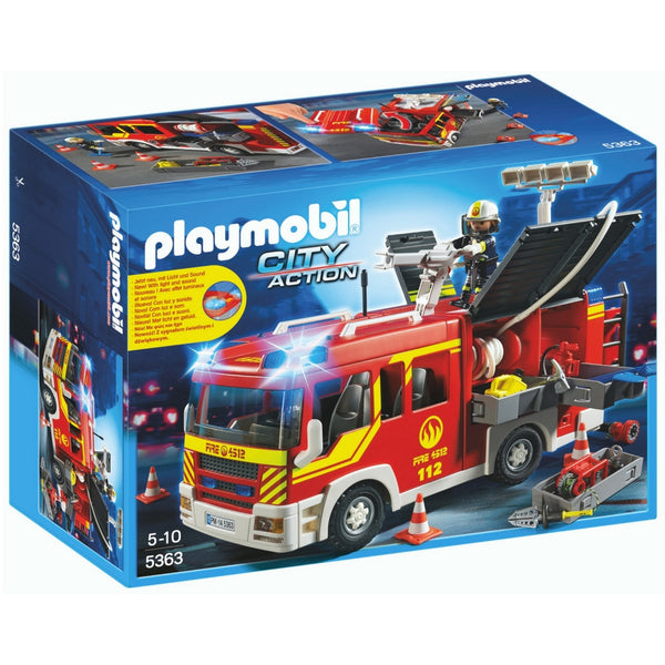Playmobil – Fire Engine with Lights and Sound | KidzInc Australia | Online Educational Toy Store