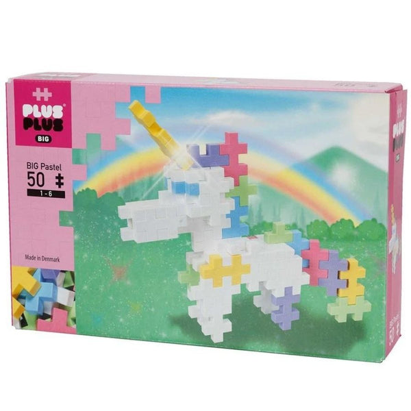 Plus-Plus Blocks Big Pastel Unicorn 50 Pieces | KidzInc Australia