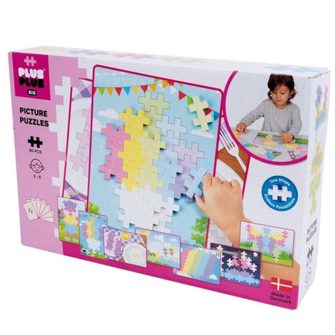 Plus-Plus Big Picture Puzzle Pastel 60 Pieces | KidzInc Australia | Educational Toys Online