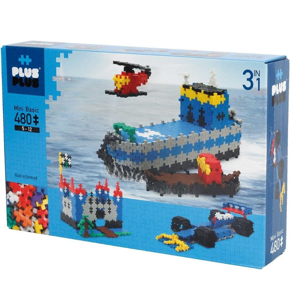Plus-Plus Basic 480 Pieces 3 in 1 Construction Toy | KidzInc Australia | Educational Toys Online
