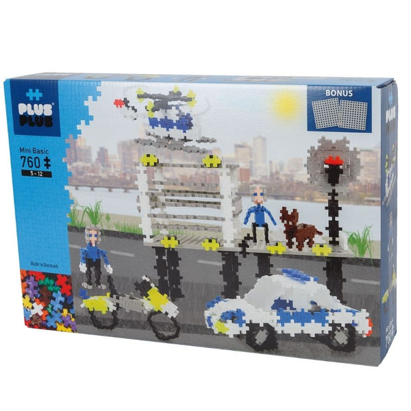 Plus-Plus Basic Police 760 Pieces Construction Set | KidzInc Australia | Educational Toys Online
