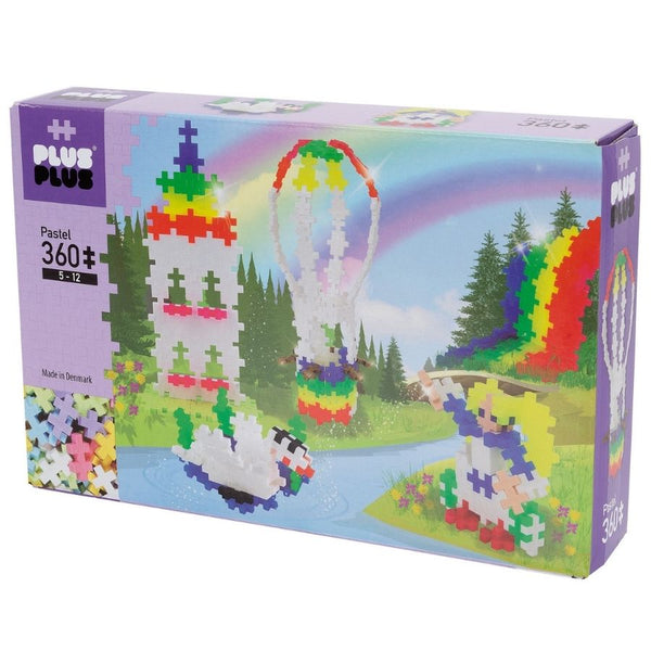 Plus-Plus Pastel Rainbow Hot Air Balloon 360 Pieces |KidzInc Australia | Educational Toys Online