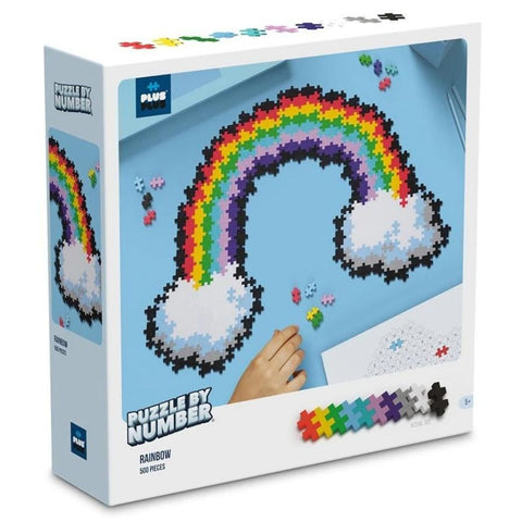 Plus-Plus Blocks Puzzle By Number Rainbow 500 Pieces | KidzInc Australia