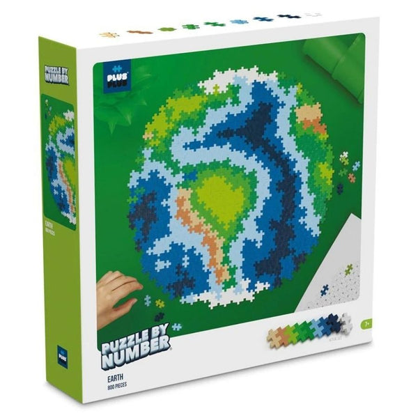 Plus-Plus Blocks Puzzle By Number Earth 800 Pieces | KidzInc Australia