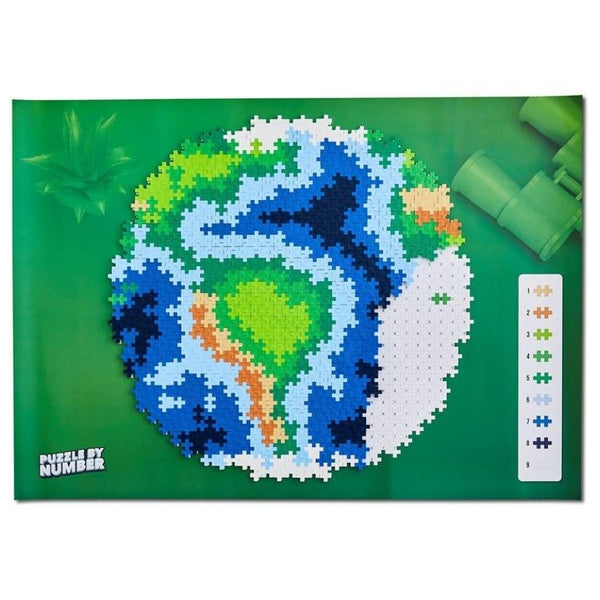 Plus-Plus Blocks Puzzle By Number Earth 800 Pieces | KidzInc Australia 2