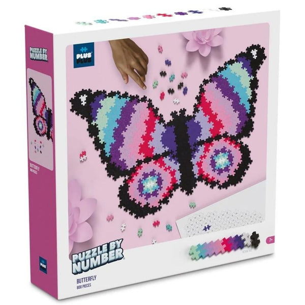 Plus-Plus Blocks Puzzle By Number Butterfly 800 Pieces | KidzInc Australia