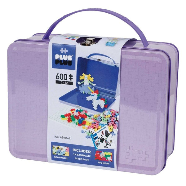 Plus-Plus Suitcase Pastel Metal 600 Pieces Construction Toy | KidzInc Australia | Educational Toys Online