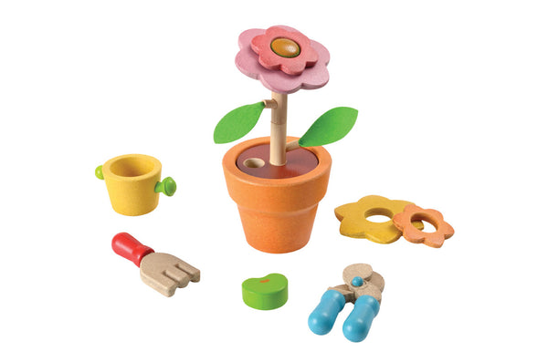 Plan Toys - Flower Set | KidzInc Australia | Online Educational Toy Store