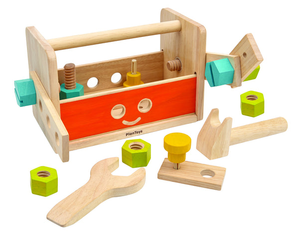 PlanToys - Robot Wooden Tool Box | KidzInc Australia | Online Educational Toy Store
