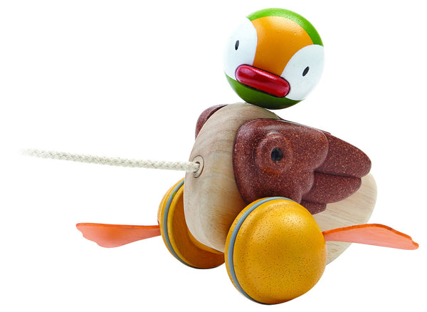 PlanToys - Wooden Pull-Along Duck | KidzInc Australia | Online Educational Toy Store