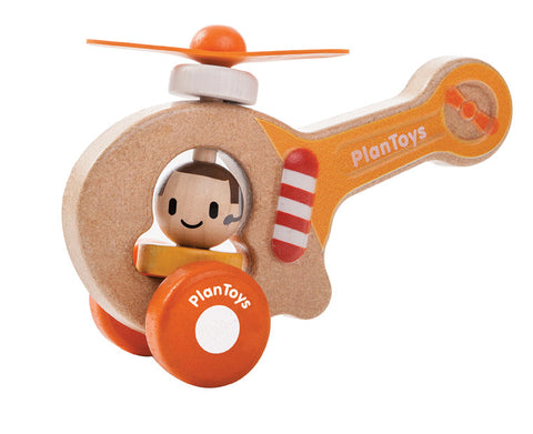 Plan Toys - Helicopter | KidzInc Australia | Online Educational Toy Store