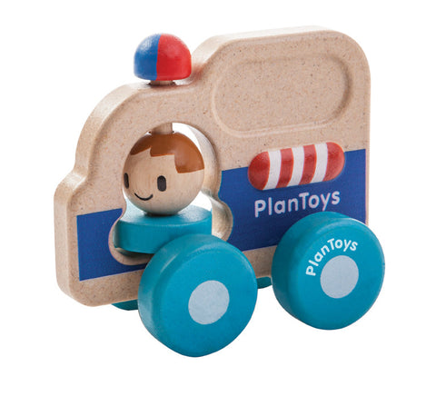Plan Toys - Rescue Car | KidzInc Australia | Online Educational Toy Store