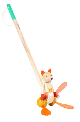 PlanToys - Wooden Dancing Kangaroo | KidzInc Australia | Online Educational Toy Store