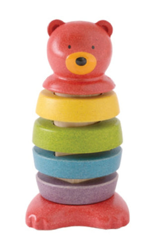 Plan Toys - Stacking Bear | KidzInc Australia | Online Educational Toy Store
