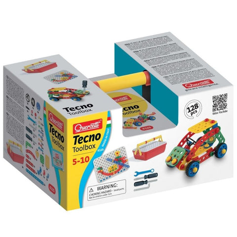 Quercetti - Tecno Toolbox Set of 128 | KidzInc Australia | Online Educational Toy Store 2