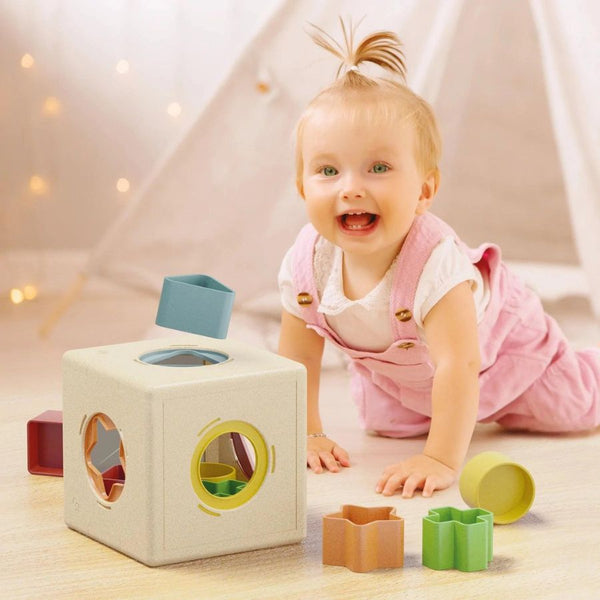 Quercetti PlayBio Kubo Shape BioPlastic | Baby Toys| KidzInc Australia 3