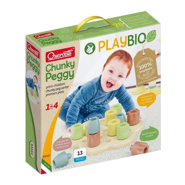 Quercetti Chunky Peggy Bio Plastic | KidzInc Australia Educational Toys