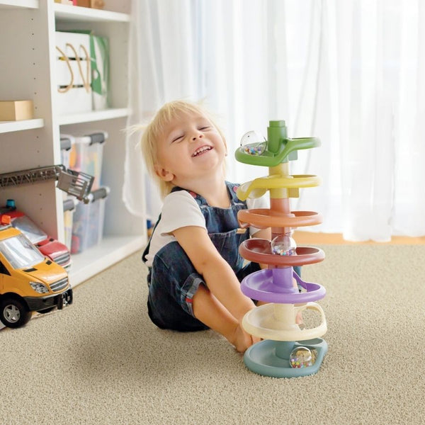 Quercetti Spiral Tower Play BioPlastic Marble Run | KidzInc Australia | Educational Toys Online 2