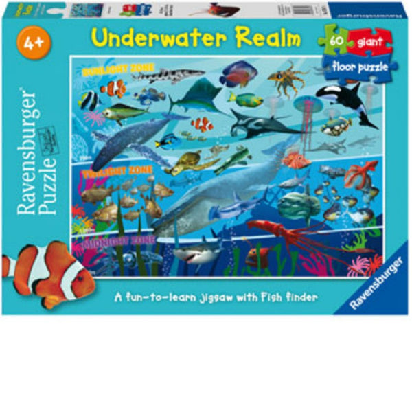 Ravensburger 60 pc -Underwater Realm Supersize Puzzle | KidzInc Australia | Online Educational Toy Store
