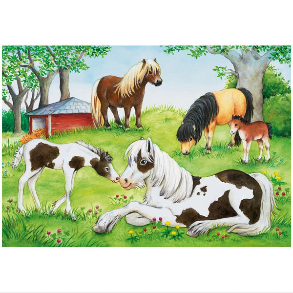 Ravensburger 2x24 pc -World of Horses Puzzle | KidzInc Australia | Online Educational Toy Store