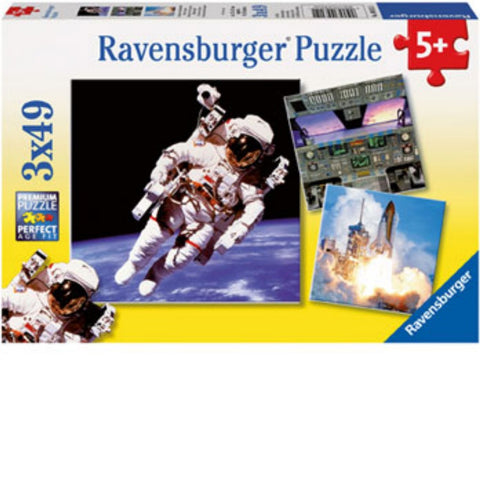 Ravensburger 3x49 pc -Exploring Space Puzzle | KidzInc Australia | Online Educational Toy Store
