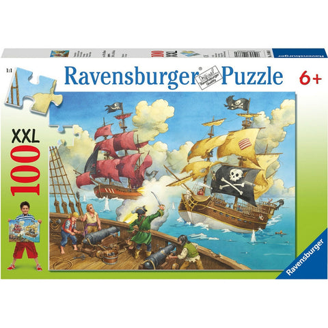 Ravensburger 100 pc -Pirate Battle Puzzle | KidzInc Australia | Online Educational Toy Store