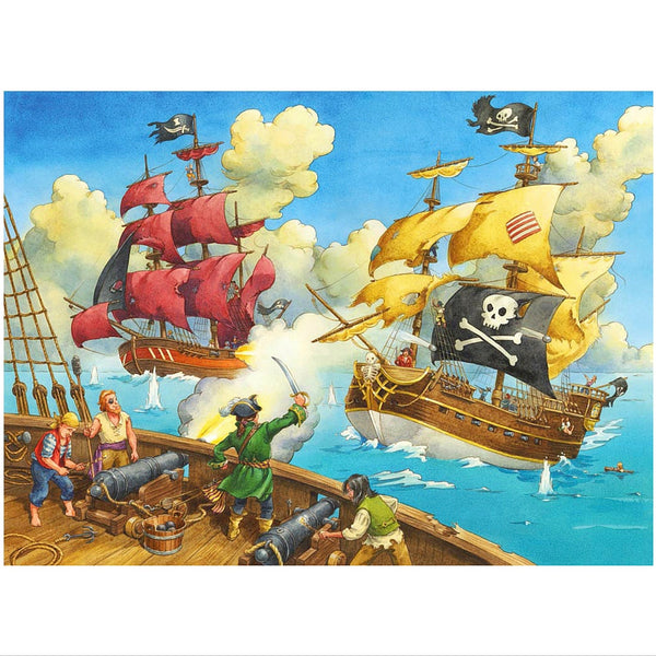Ravensburger 100 pc -Pirate Battle Puzzle | KidzInc Australia | Online Educational Toy Store