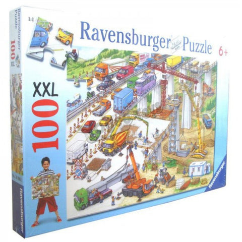 Ravensburger 100 pc -Construction Site Puzzle | KidzInc Australia | Online Educational Toy Store