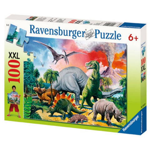Ravensburger 100 pc -Among the Dinosaurs Puzzle | KidzInc Australia | Online Educational Toy Store