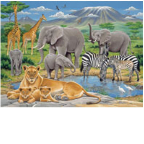 Ravensburger 200 pc -Animals In Africa Puzzle | KidzInc Australia | Online Educational Toy Store