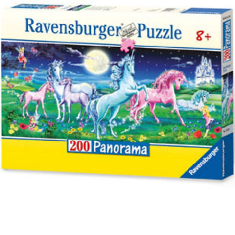 Ravensburger 200 pc -Magical Unicorns Pano Puzzle | KidzInc Australia | Online Educational Toy Store