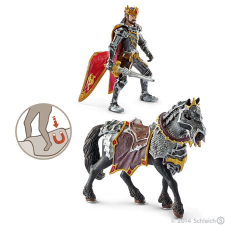 Schleich - Knights - Dragon Knight King on Horse | KidzInc Australia | Online Educational Toy Store
