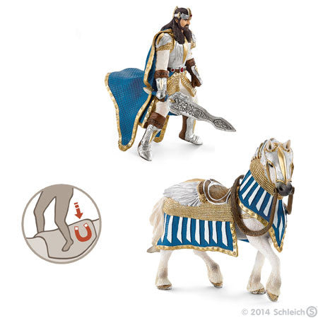 Schleich - Knights - Griffin Knight King on Horse | KidzInc Australia | Online Educational Toy Store