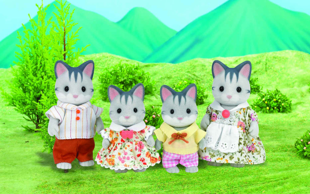 Sylvanian Families Gray Cat Family Shop Online KidzInc Australia