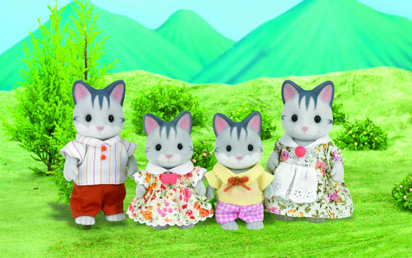Sylvanian Families - Gray Cat Family | KidzInc Australia | Online Educational Toy Store