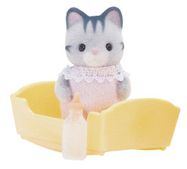 Sylvanian Families - Gray Cat Baby | KidzInc Australia | Online Educational Toy Store