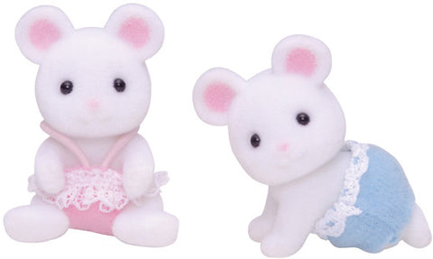 Sylvanian Families - White Mouse Twins | KidzInc Australia | Online Educational Toy Store