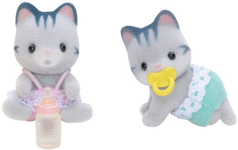 Sylvanian Families - Gray Cat Twins | KidzInc Australia | Online Educational Toy Store