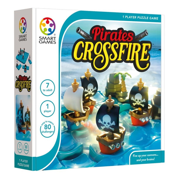 Smart Games Pirates Crossfire Puzzle Game | KidzInc Australia Educational Toys