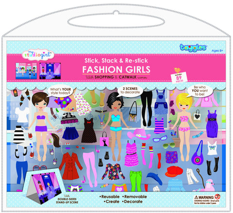 My Studio Girl - Taggles Playset Stickers Fashion Girls | KidzInc Australia | Online Educational Toy Store