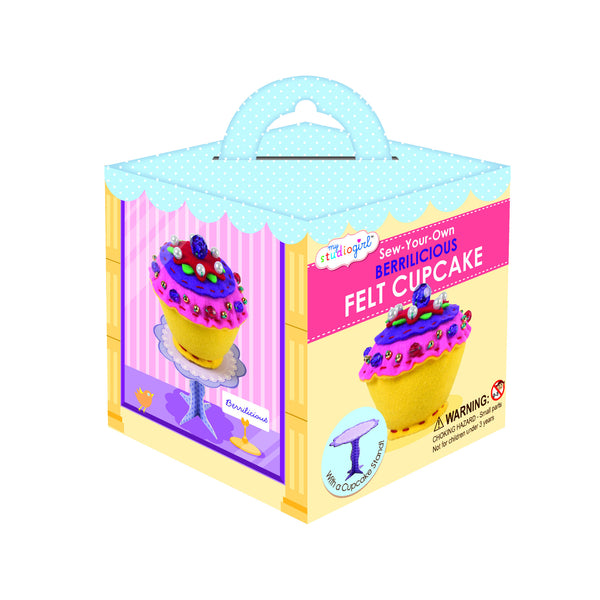 My Studio Girl - Sew-Your-Own Felt Berrilicious Cupcake | KidzInc Australia | Online Educational Toy Store
