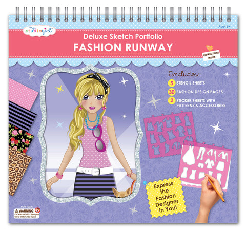 My Studio Girl - Deluxe Sketch Portfolio Fashion Runway | KidzInc Australia | Online Educational Toy Store