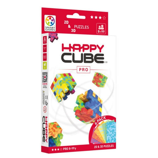 Smart Games Happy Cube Pro 6 Colour Pack | Puzzles for Kids | KidzInc