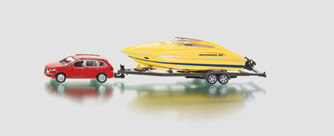 Siku - Car with Motorboat - 1:55 Scale | KidzInc Australia | Online Educational Toy Store